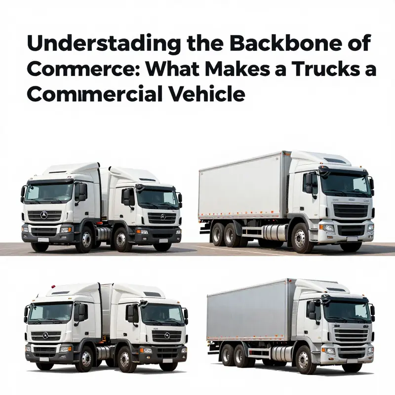 A commercial truck efficiently transporting goods, showcasing its role in business operations.