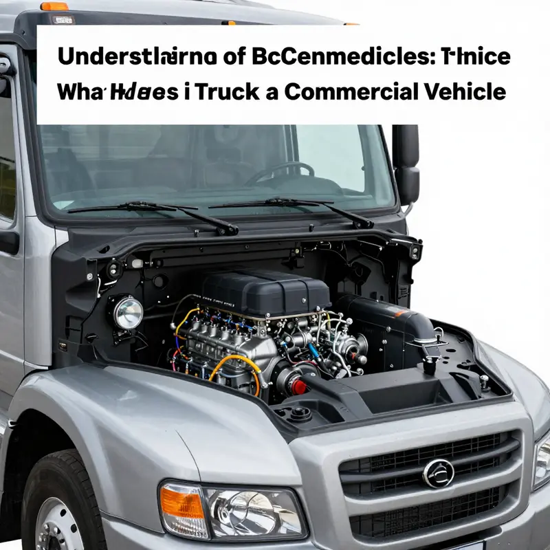 A commercial truck efficiently transporting goods, showcasing its role in business operations.
