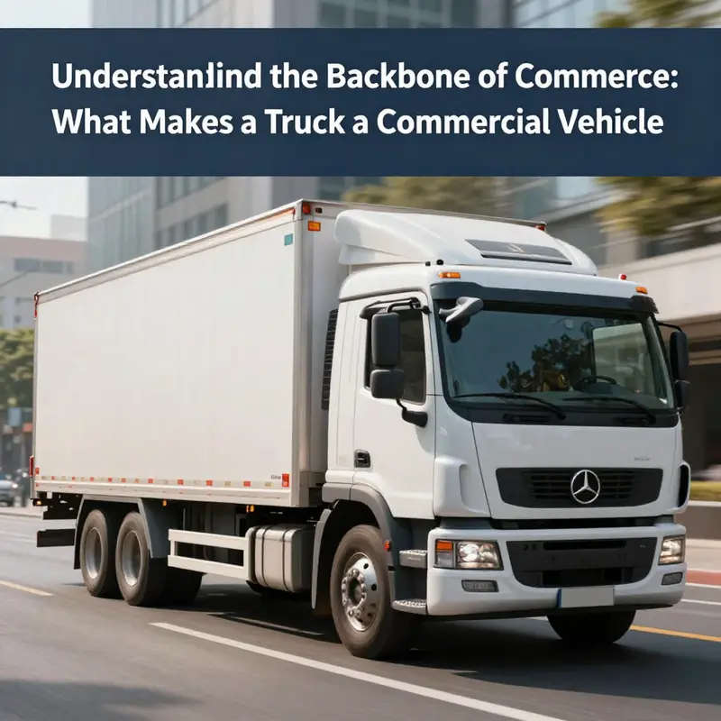 A commercial truck efficiently transporting goods, showcasing its role in business operations.