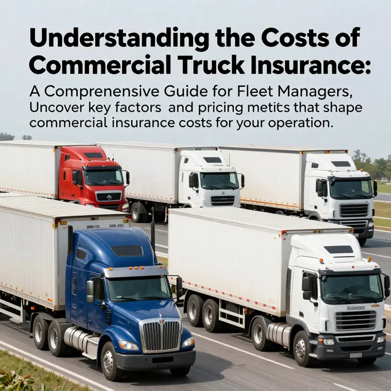 A cover image featuring various commercial trucks reflecting the sector's insurance dynamics.