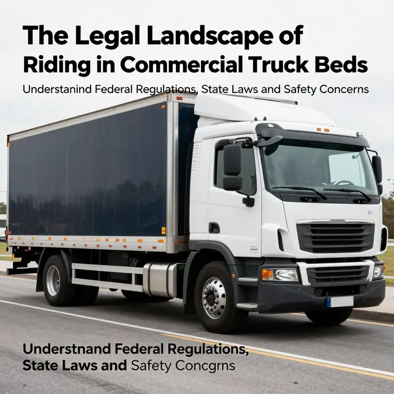 A parked commercial truck emphasizing the importance of safety regulations for passenger transport.