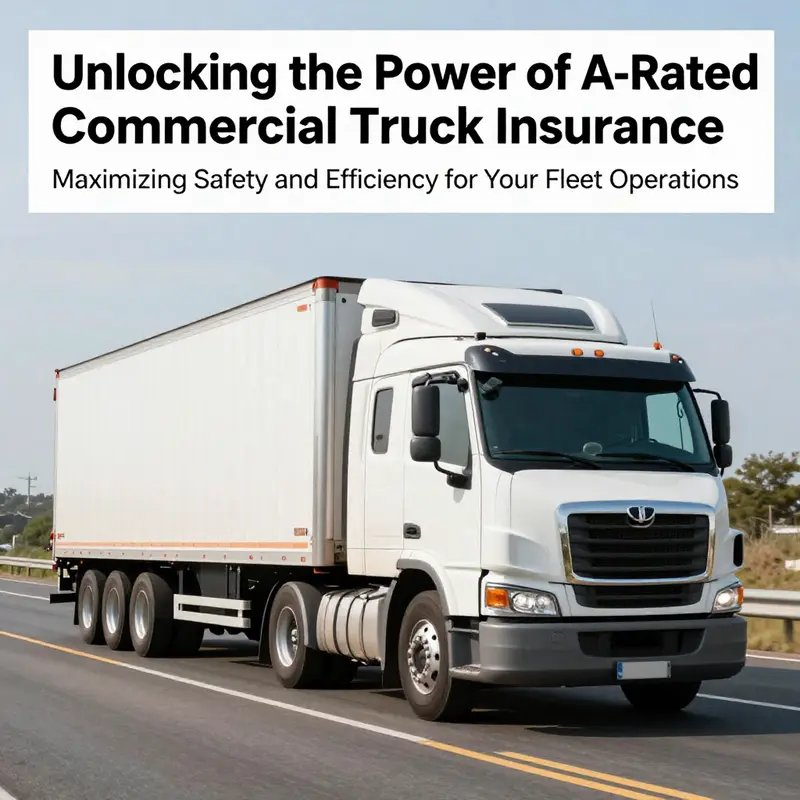 A commercial truck driving on a scenic open road, reflecting the essence of trucking and the need for strong insurance.