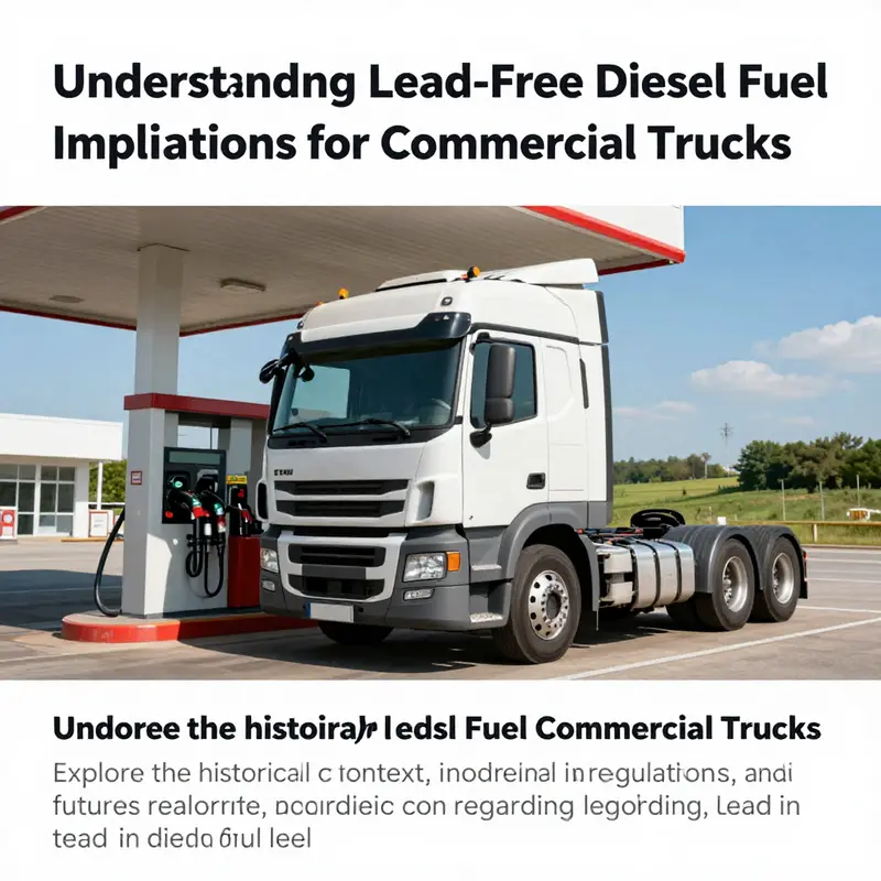 A commercial truck at a fueling station under a clear sky, representing modern diesel fuel technology and environmental consciousness.