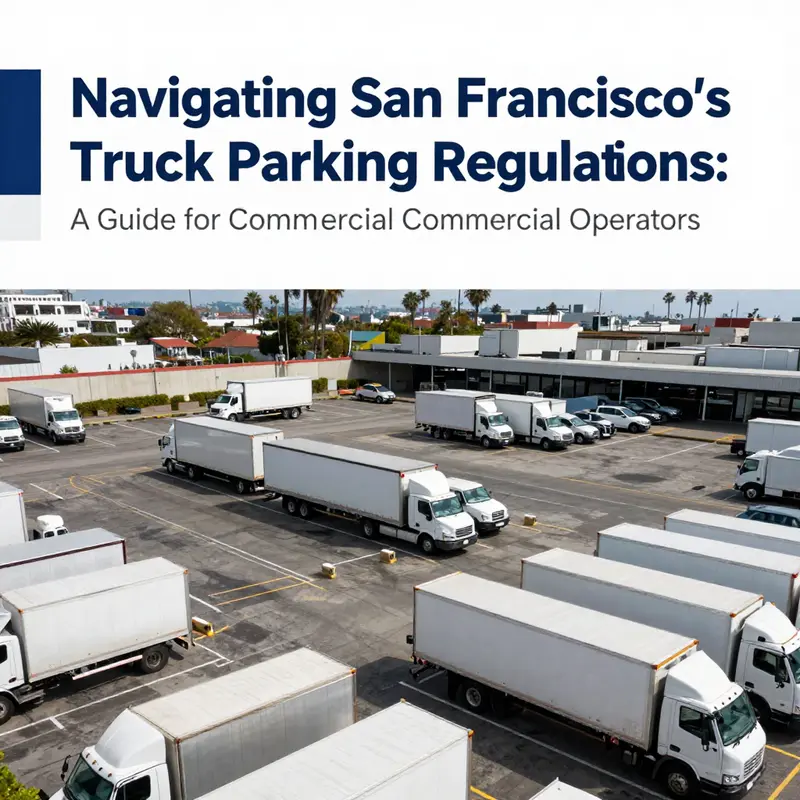 An example of San Francisco’s residential parking regulations showcasing ‘No Parking’ signs for commercial vehicles.