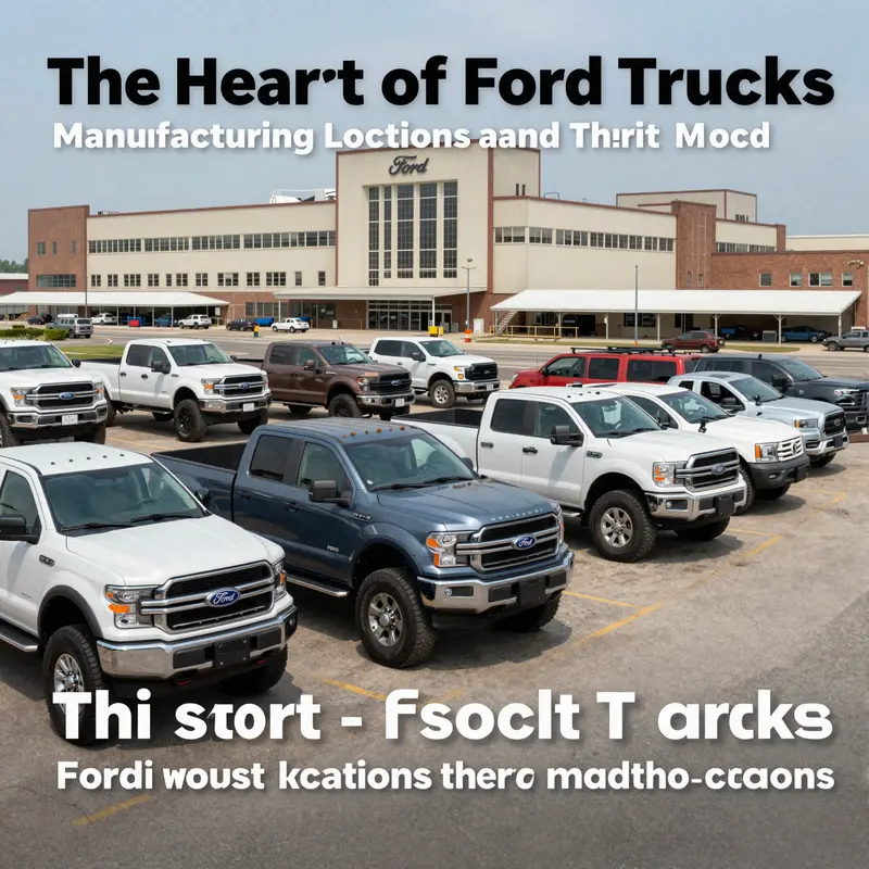 The Ford Motor Company headquarters in Dearborn, Michigan, is a pivotal site for F-Series truck manufacturing.