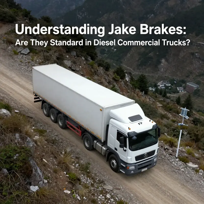 Detailing the mechanisms of a Jake brake in a diesel truck engine.