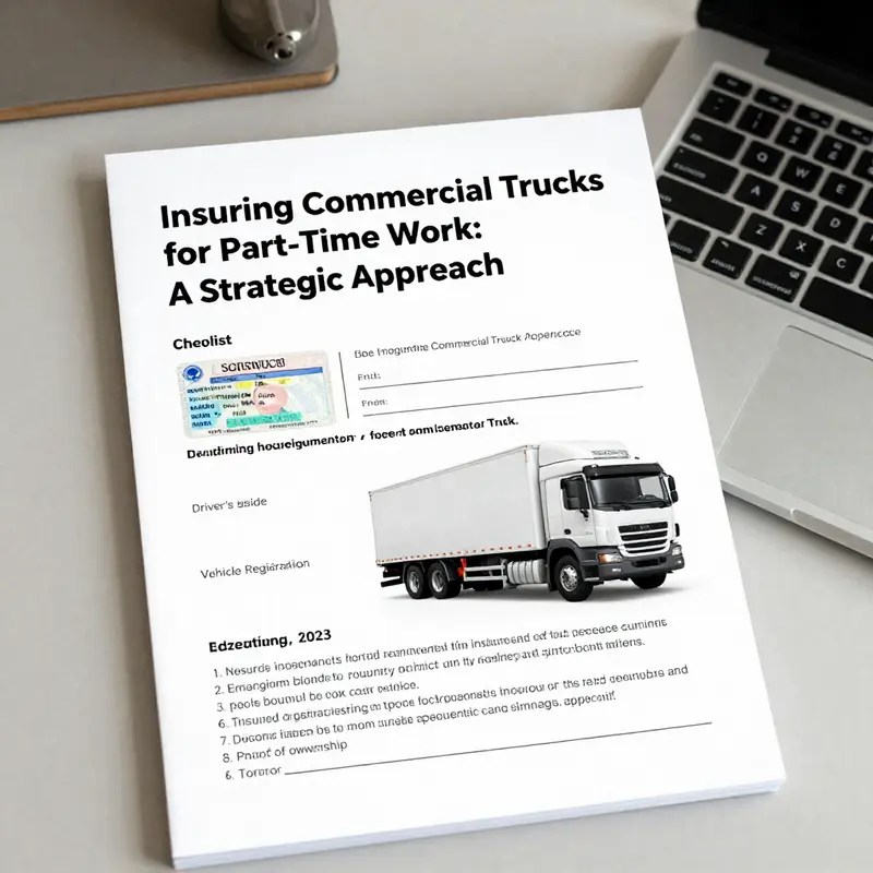 Fleet managers discussing customized insurance options for part-time commercial trucks.