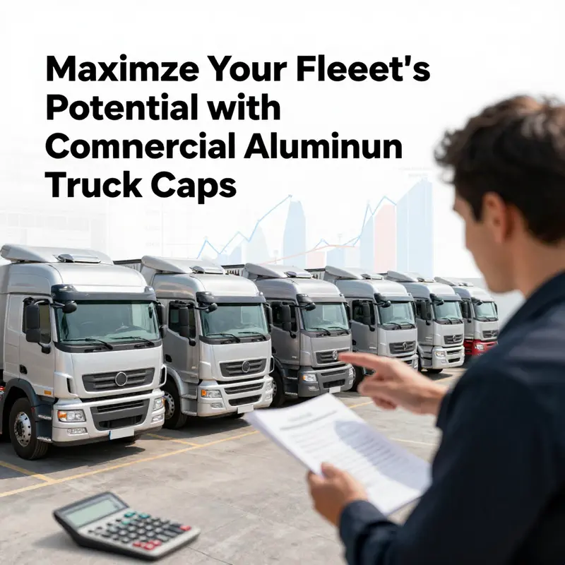 Modern aluminum truck cap demonstrating sleek design and secure cargo features.