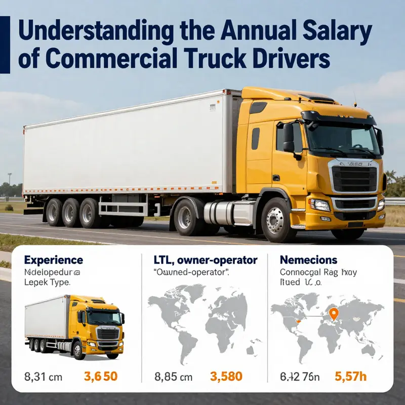 Commercial truck drivers representing various specializations and their income variability.