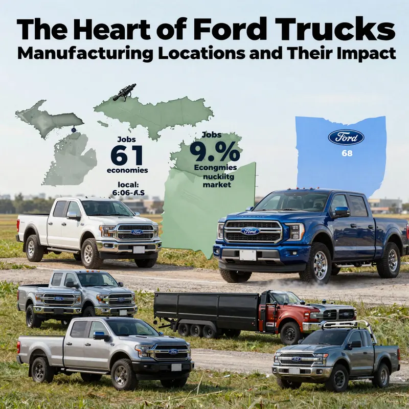 The Ford Motor Company headquarters in Dearborn, Michigan, is a pivotal site for F-Series truck manufacturing.