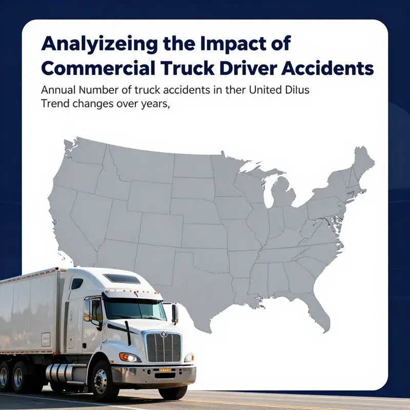 Annual statistics of truck accidents in the U.S., illustrating the concerning frequency of incidents.