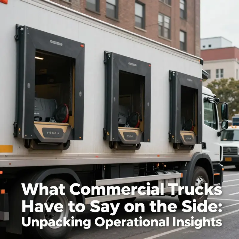 The functional design elements of commercial trucks that enhance loading and unloading efficiency.