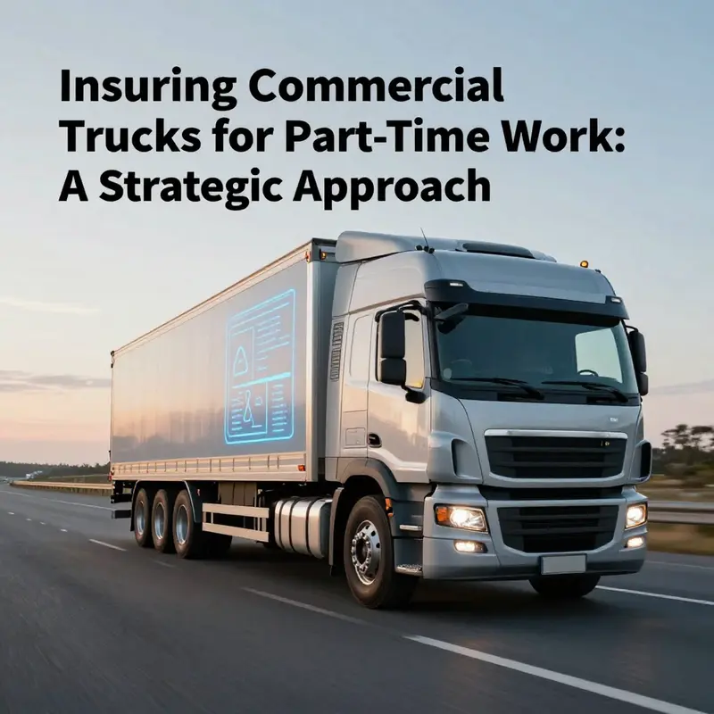 Fleet managers discussing customized insurance options for part-time commercial trucks.