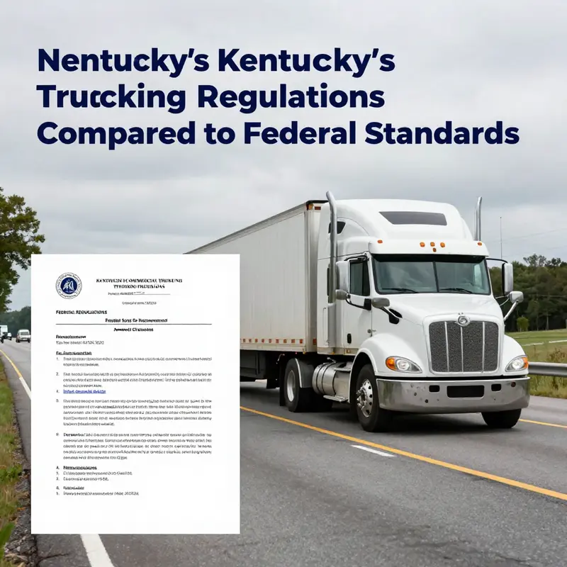 Comparison of Kentucky’s trucking regulations and federal standards.