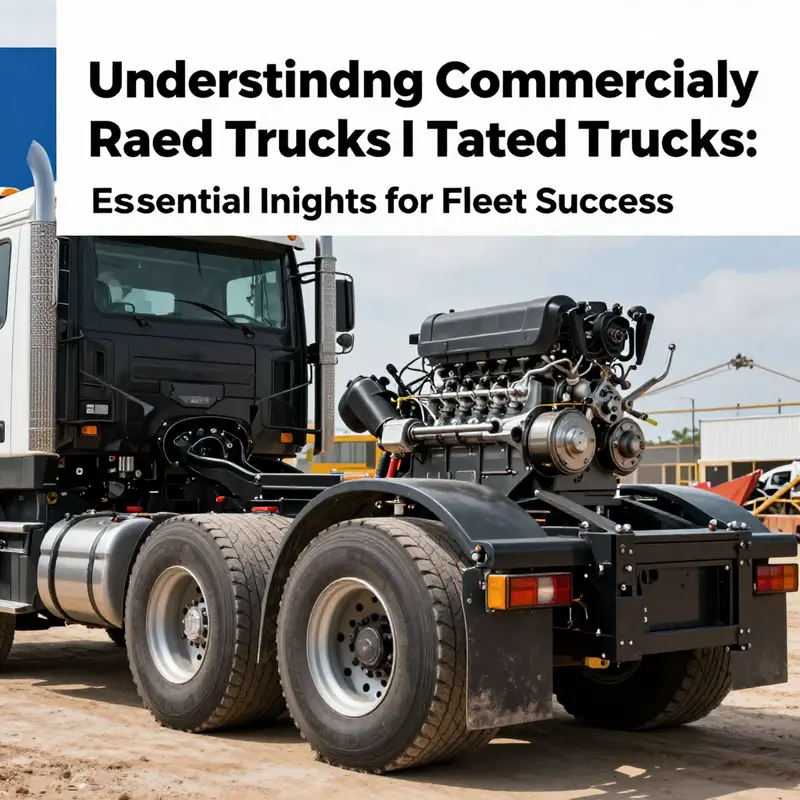 A heavy-duty commercially rated truck demonstrating its sturdy frame and capabilities suitable for industrial environments.