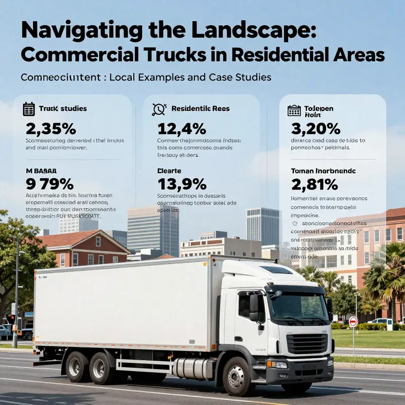 Regulations governing the presence of commercial trucks in residential neighborhoods.