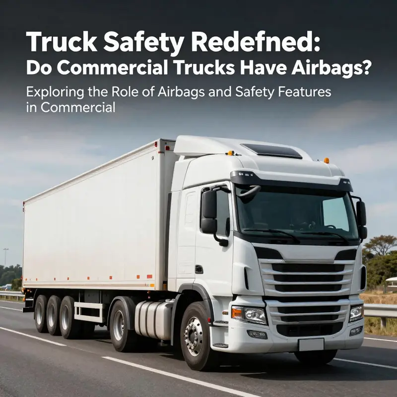 A contemporary semi-truck driving on a highway, showcasing robust design features indicative of safety.