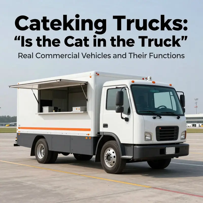 A whimsical kids’ drawing featuring a cat inside a truck, bringing fun to the topic of commercial vehicles.