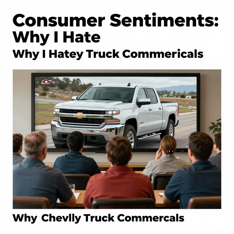 Trucking professionals display skepticism and frustration while watching a Chevy truck commercial.
