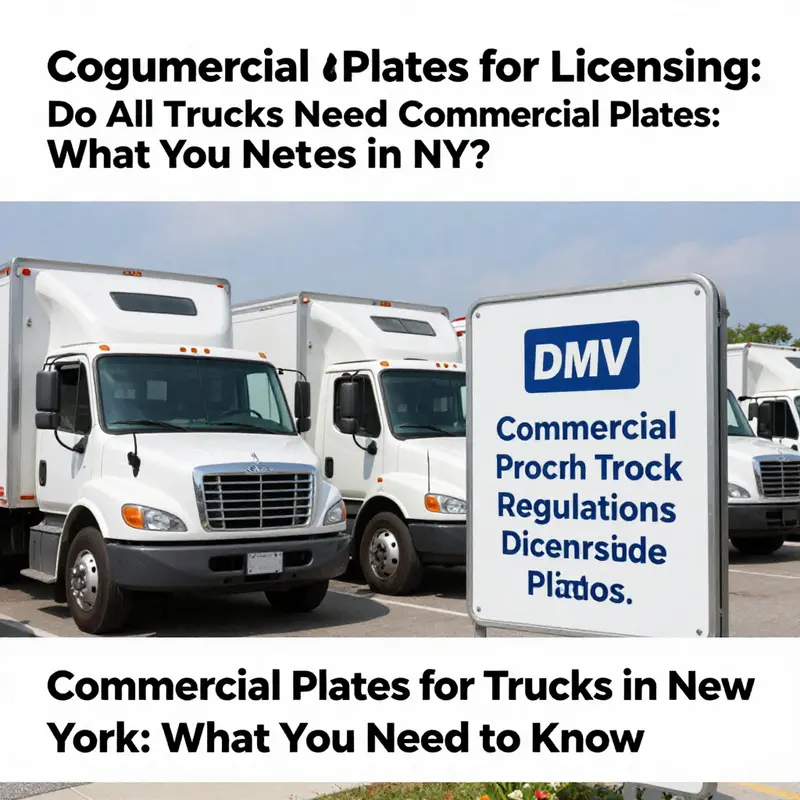 Understanding the regulations on truck licensing in New York, focusing on commercial plates.