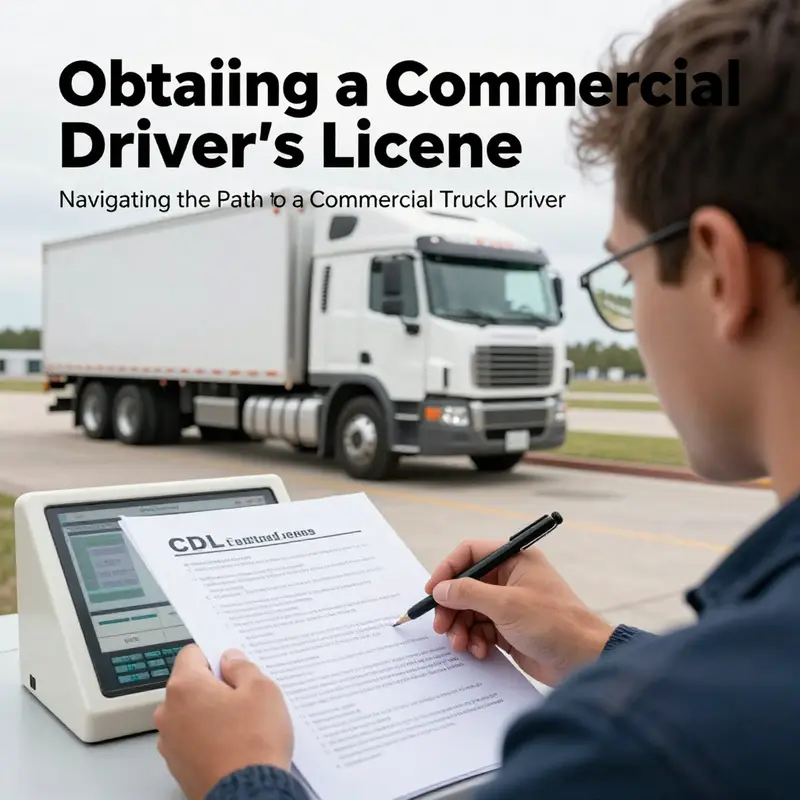 Individuals of diverse backgrounds reviewing age and legal requirements for becoming commercial truck drivers.