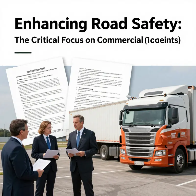 A visual representation emphasizing the significance of addressing commercial truck accidents for public and economic safety.