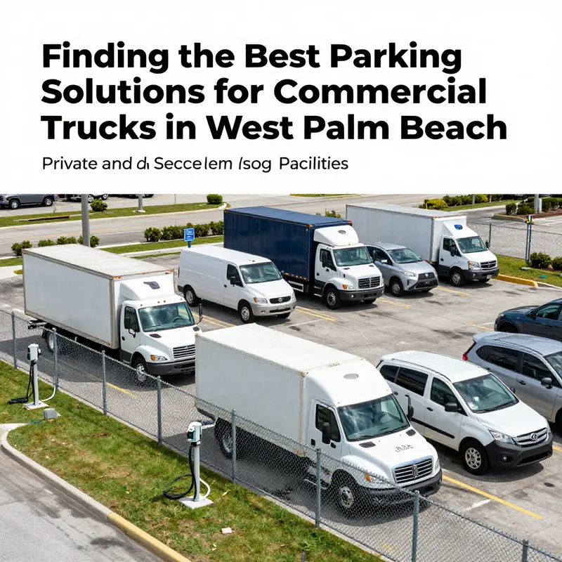 An overview of parking regulations specific to commercial trucks in West Palm Beach.