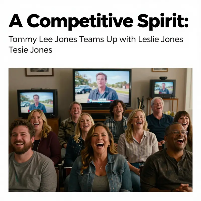 Tommy Lee Jones and Leslie Jones in the desert, highlighting their chemistry in the truck commercial.