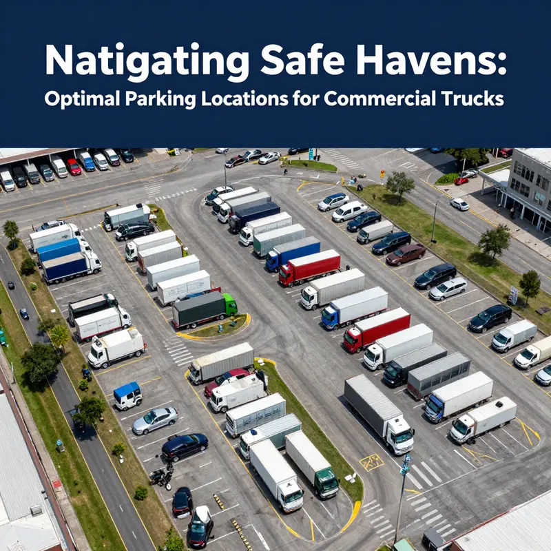Designated truck parking facilities ensure safe and compliant locations for commercial vehicles.