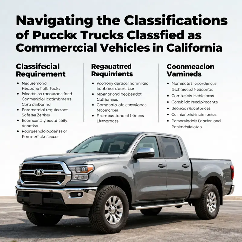 Depiction of different environments highlighting the distinction between commercial and personal use of pickup trucks.