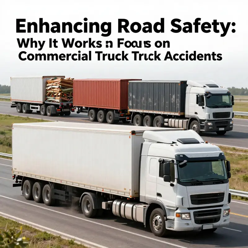 A visual representation emphasizing the significance of addressing commercial truck accidents for public and economic safety.