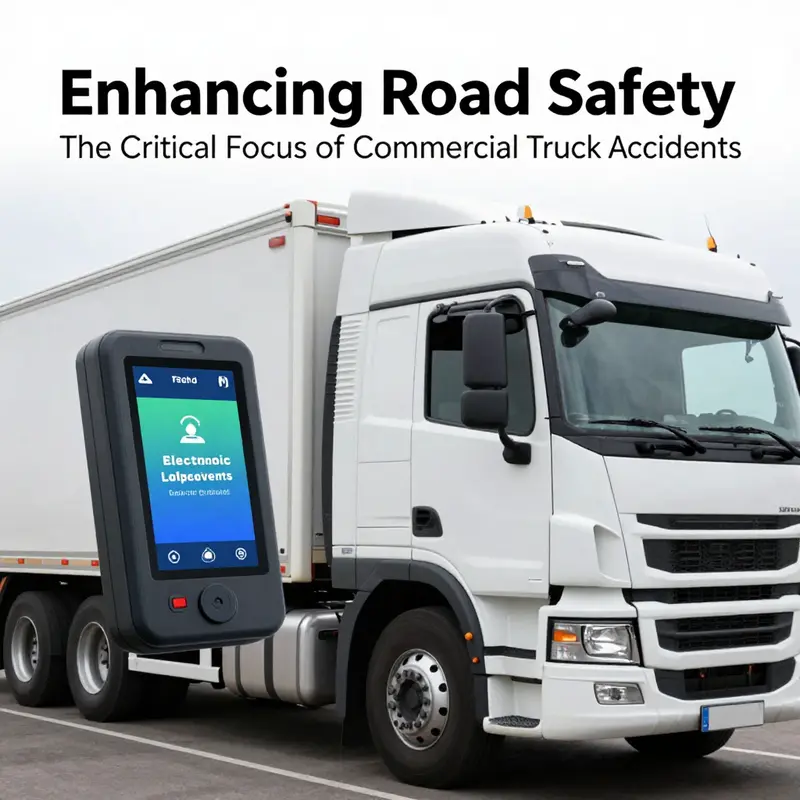 A visual representation emphasizing the significance of addressing commercial truck accidents for public and economic safety.