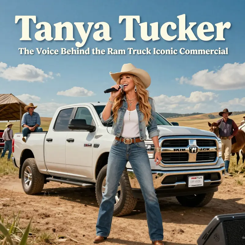 Tanya Tucker delivering a heartfelt performance in the Ram Truck commercial.