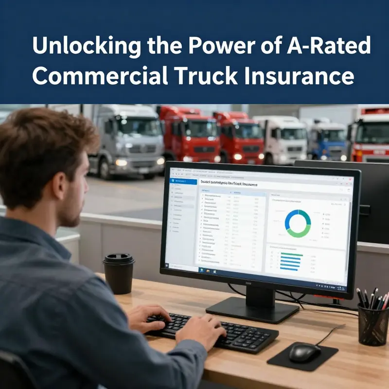 A diverse fleet representing the reliability and safety of A-rated truck insurance.