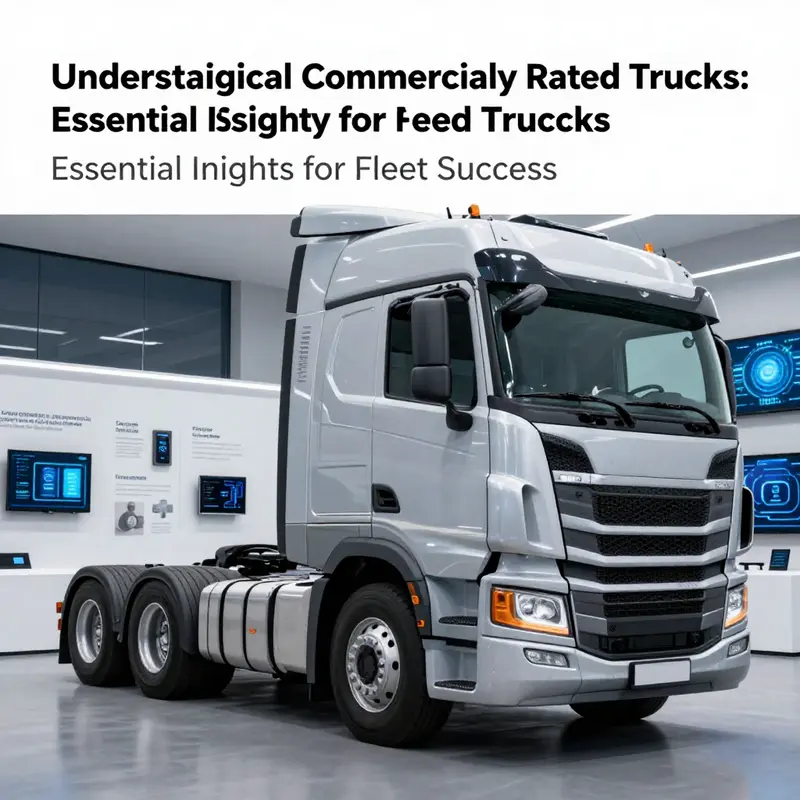 A heavy-duty commercially rated truck demonstrating its sturdy frame and capabilities suitable for industrial environments.