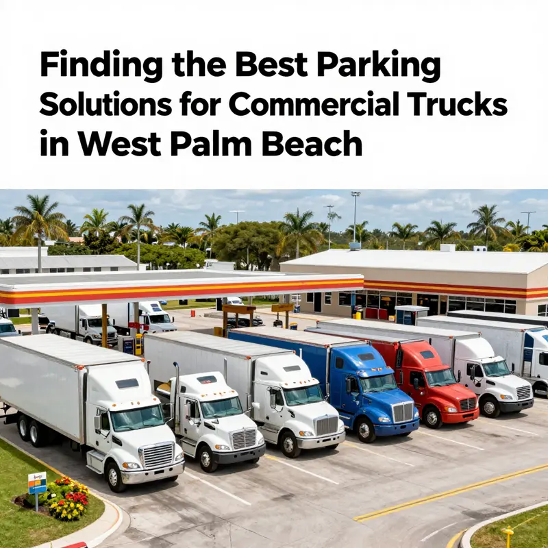 An overview of parking regulations specific to commercial trucks in West Palm Beach.