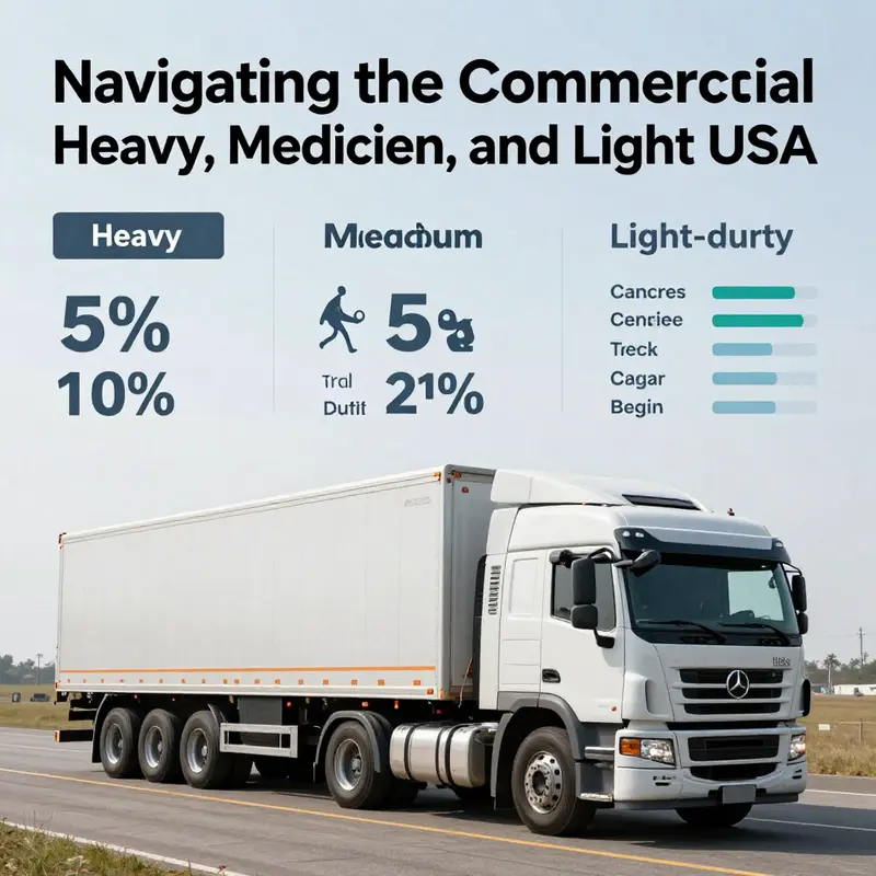 An array of commercial trucks representing the vastness of the U.S. trucking fleet.