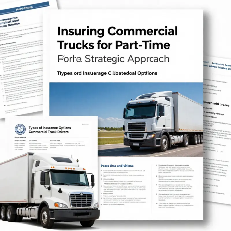 Fleet managers discussing customized insurance options for part-time commercial trucks.