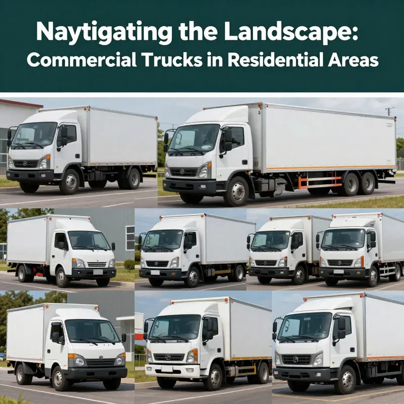 Regulations governing the presence of commercial trucks in residential neighborhoods.