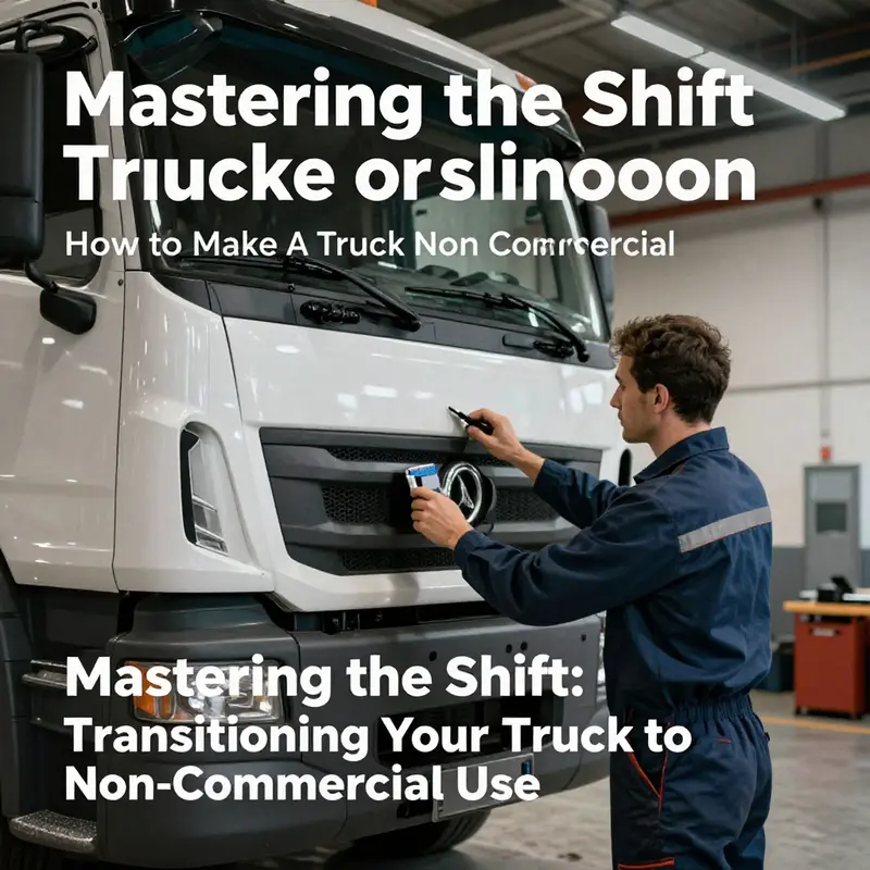 Ensuring all violations and liens are cleared is the first step in making your truck non-commercial.