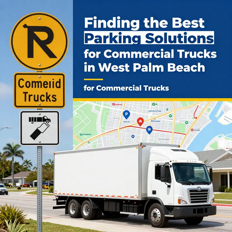 An overview of parking regulations specific to commercial trucks in West Palm Beach.