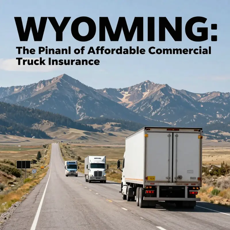 A glimpse of Wyoming’s pristine landscapes that align with its reputation for low commercial truck insurance rates.