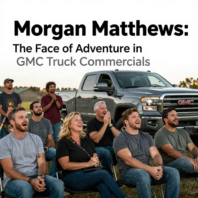 Morgan Matthews portrays strength and reliability as she stands next to the GMC truck, capturing the essence of adventure.