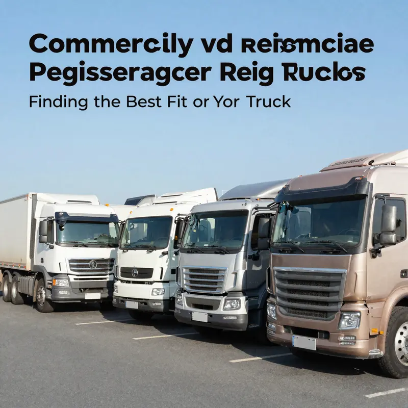 A diverse fleet of commercial trucks showcasing the advantages of registration.