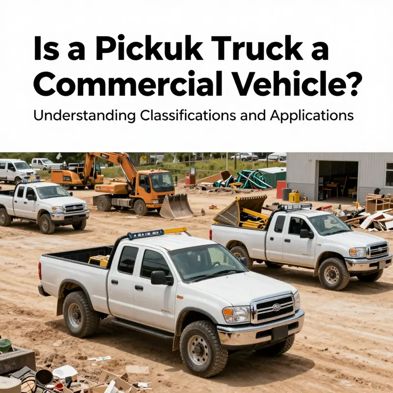Understanding the regulatory context around classifying pickup trucks as commercial vehicles.
