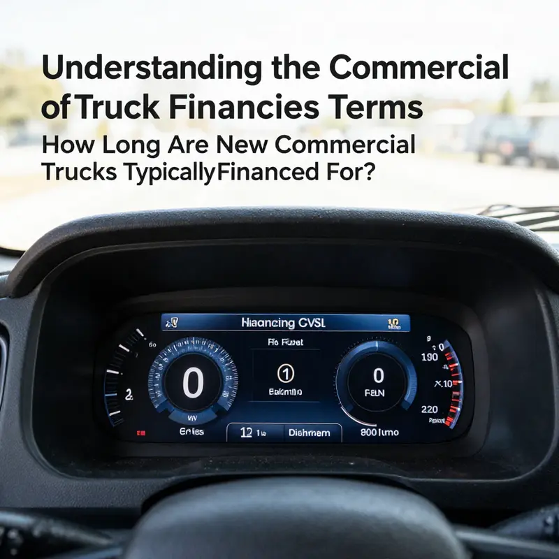 Exploring the typical financing durations for new commercial trucks.