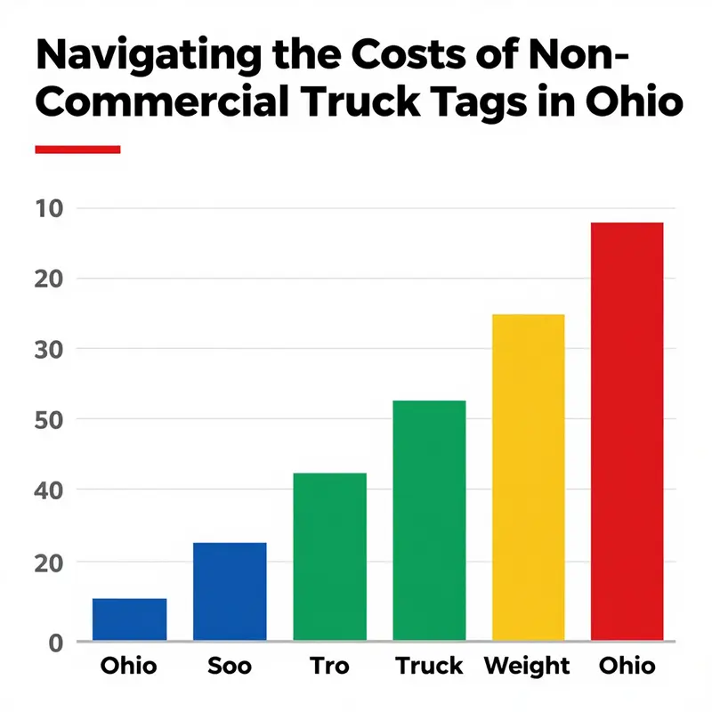 Various non-commercial trucks with clear weight classes and their associated registration fees.