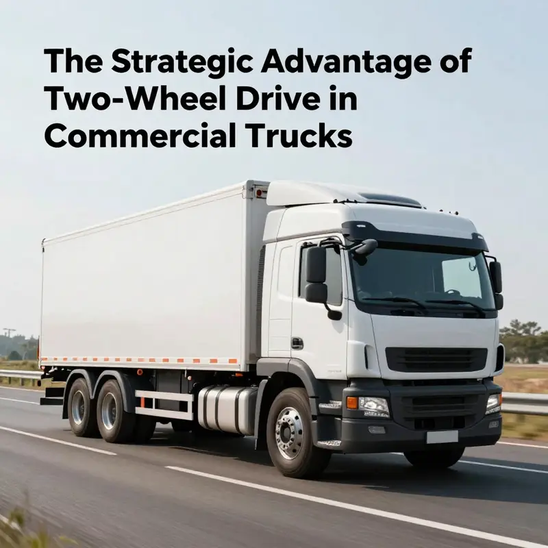 Highlighting the cost efficiency of 2WD systems in commercial trucks.
