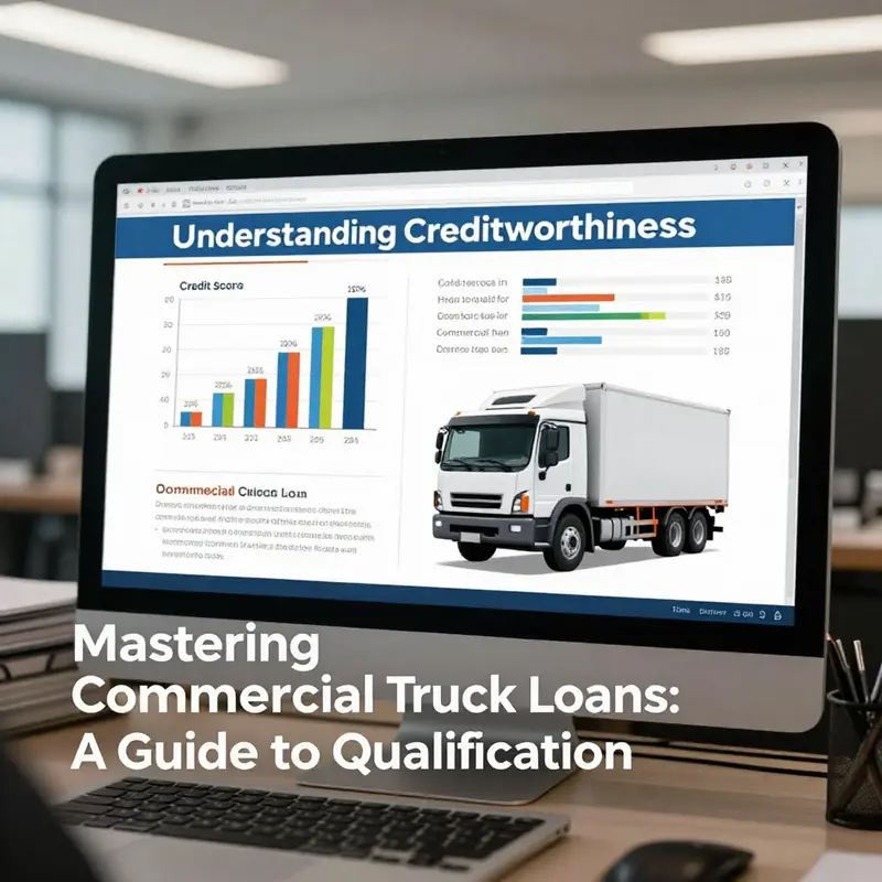Business professionals reviewing the personal eligibility criteria for commercial truck loans.
