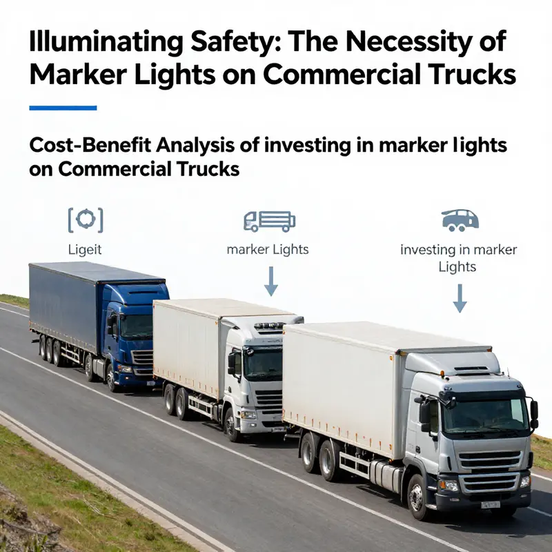 Marker lights are legally mandated on commercial trucks for compliance with safety regulations.